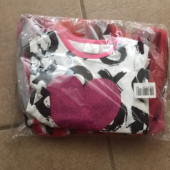 Hot pink glitter heart tutu dress - Picture 2 of 2